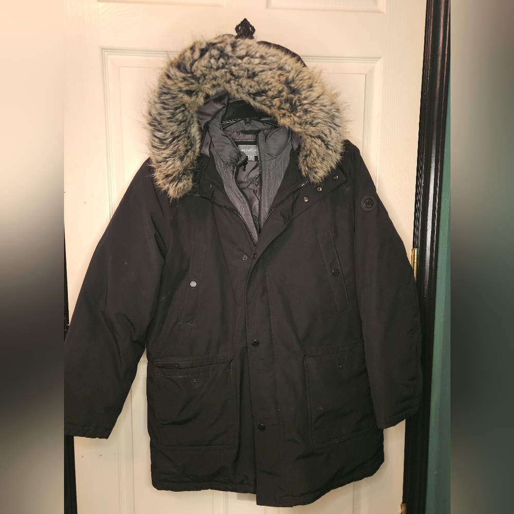 Michael Kors Men's Hooded Bib Short Snorkel Coat size XL